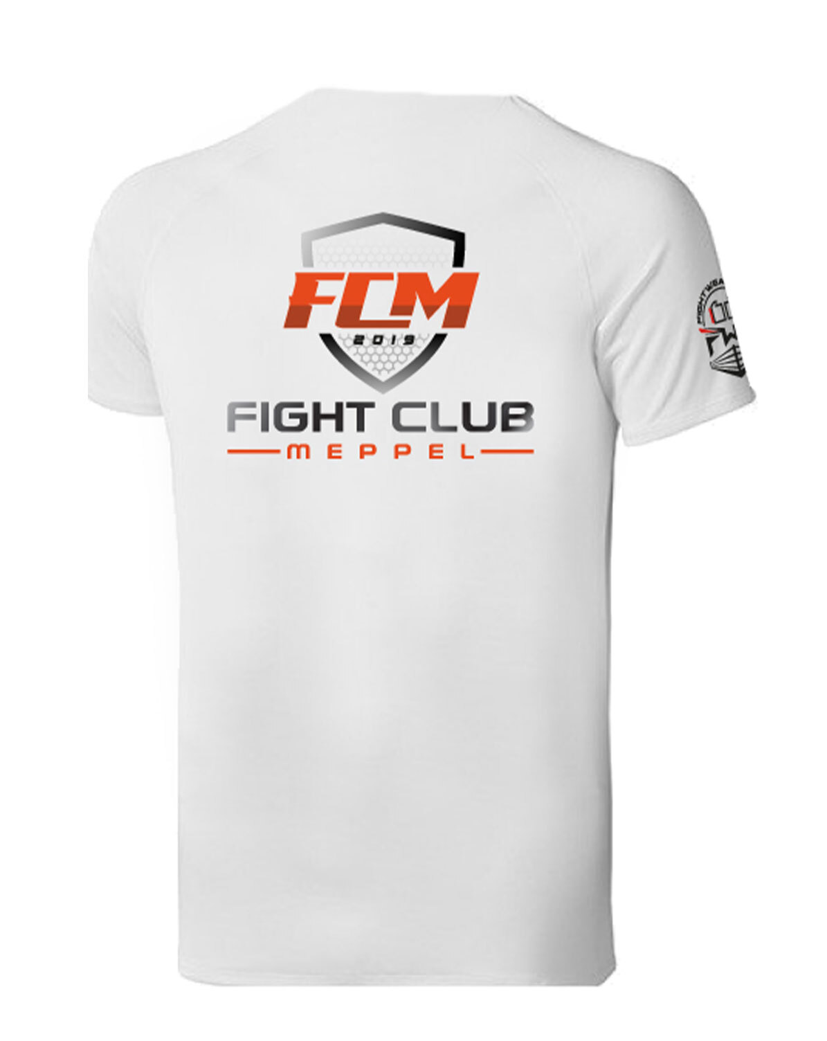 T shirt achterkant Fight Club Meppel wit